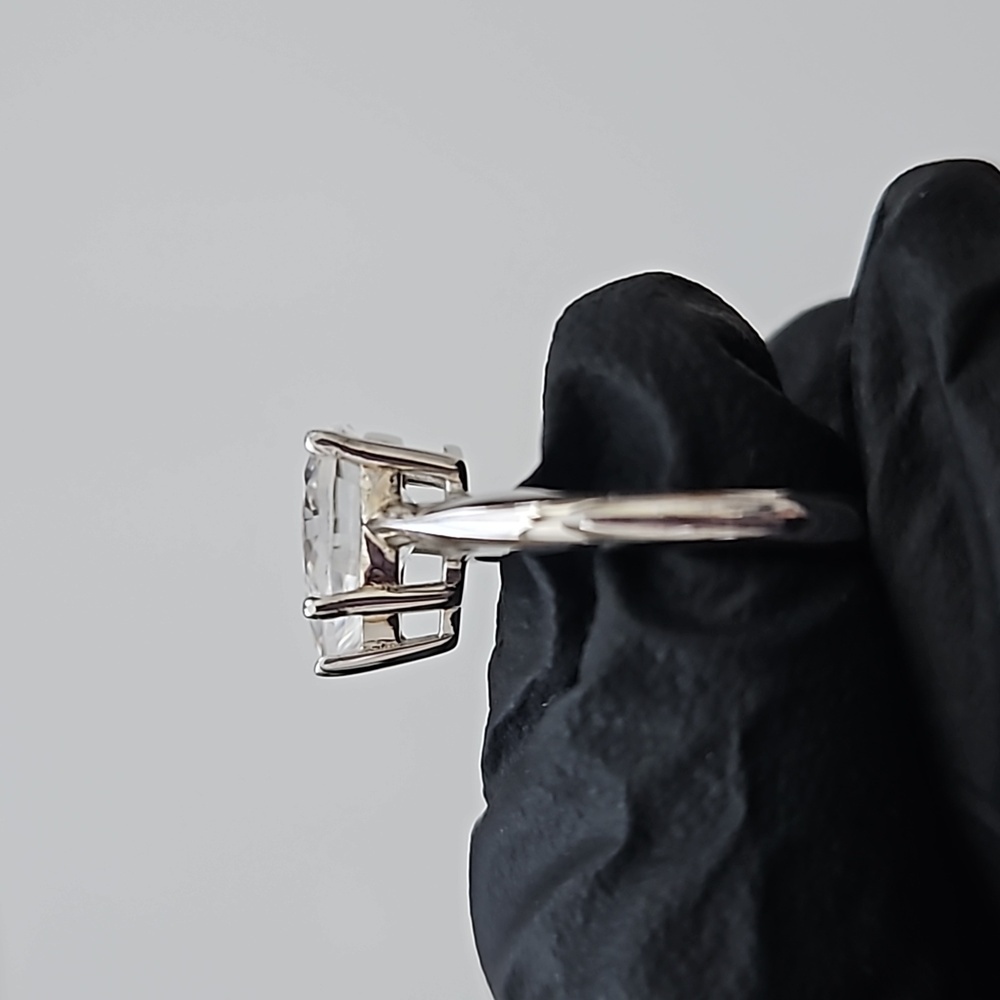 2ct Pear Moissanite Solitaire Ring - image 4